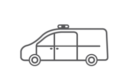 ORO commercial and trade van illustrated icon.