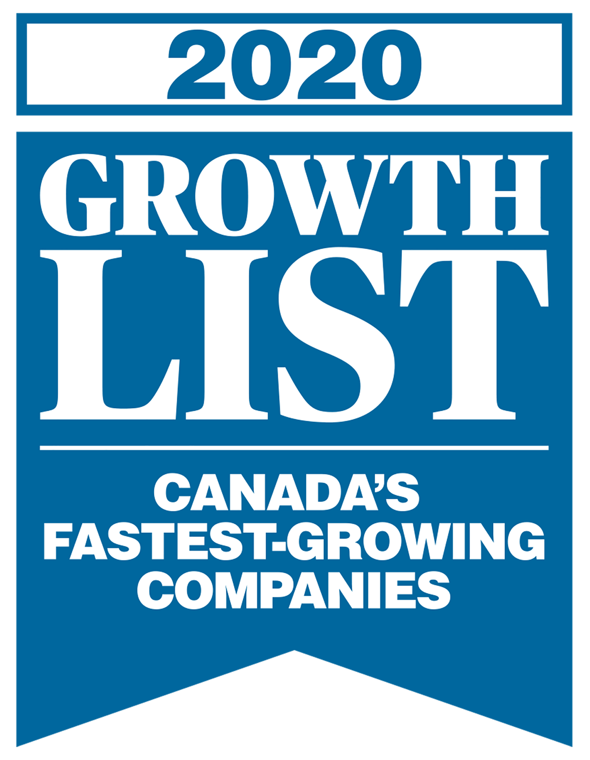 2020 growth list logo for Macleans magazine and Canadian Business magazine.